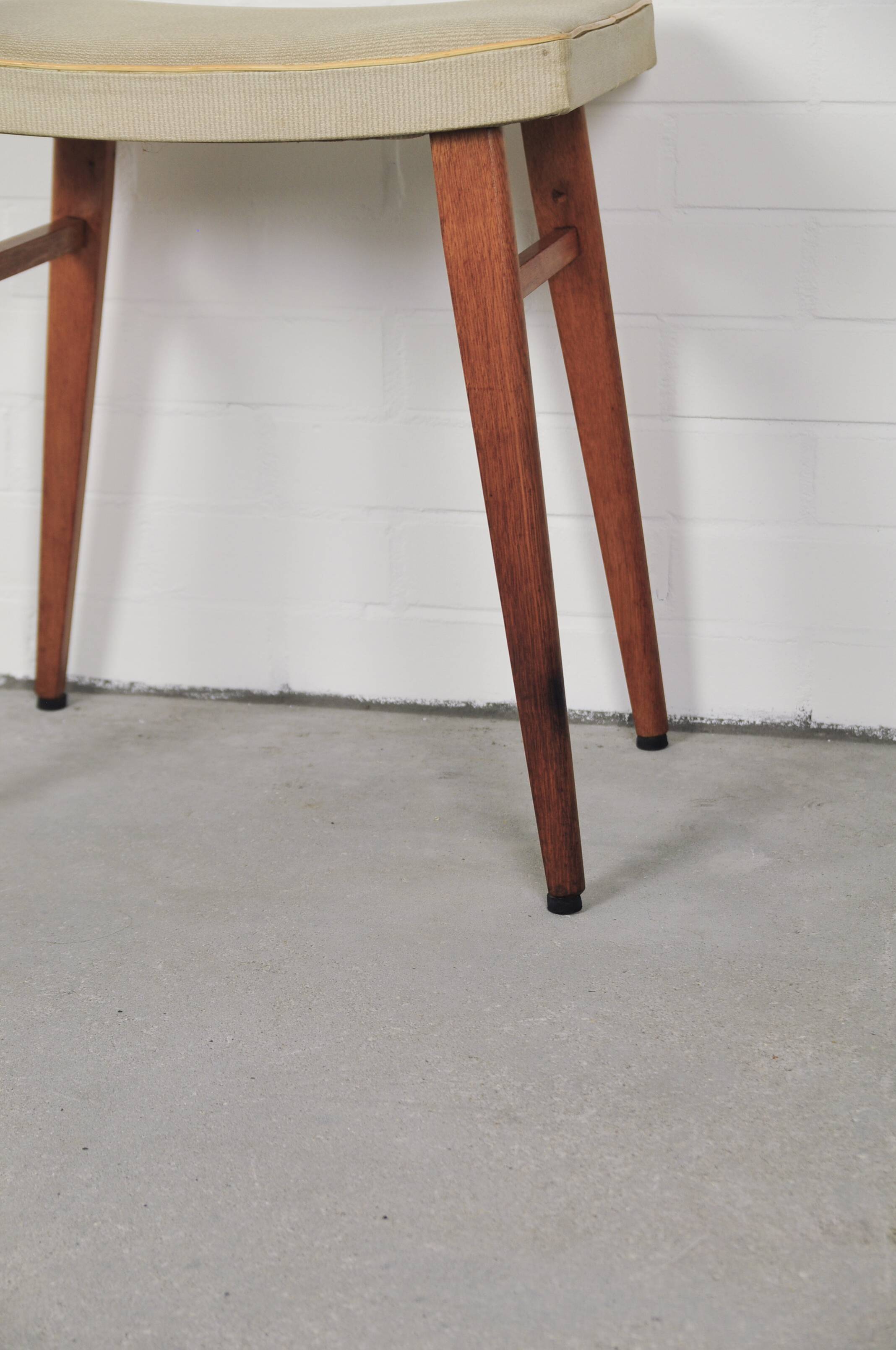 Beige high vintage stool