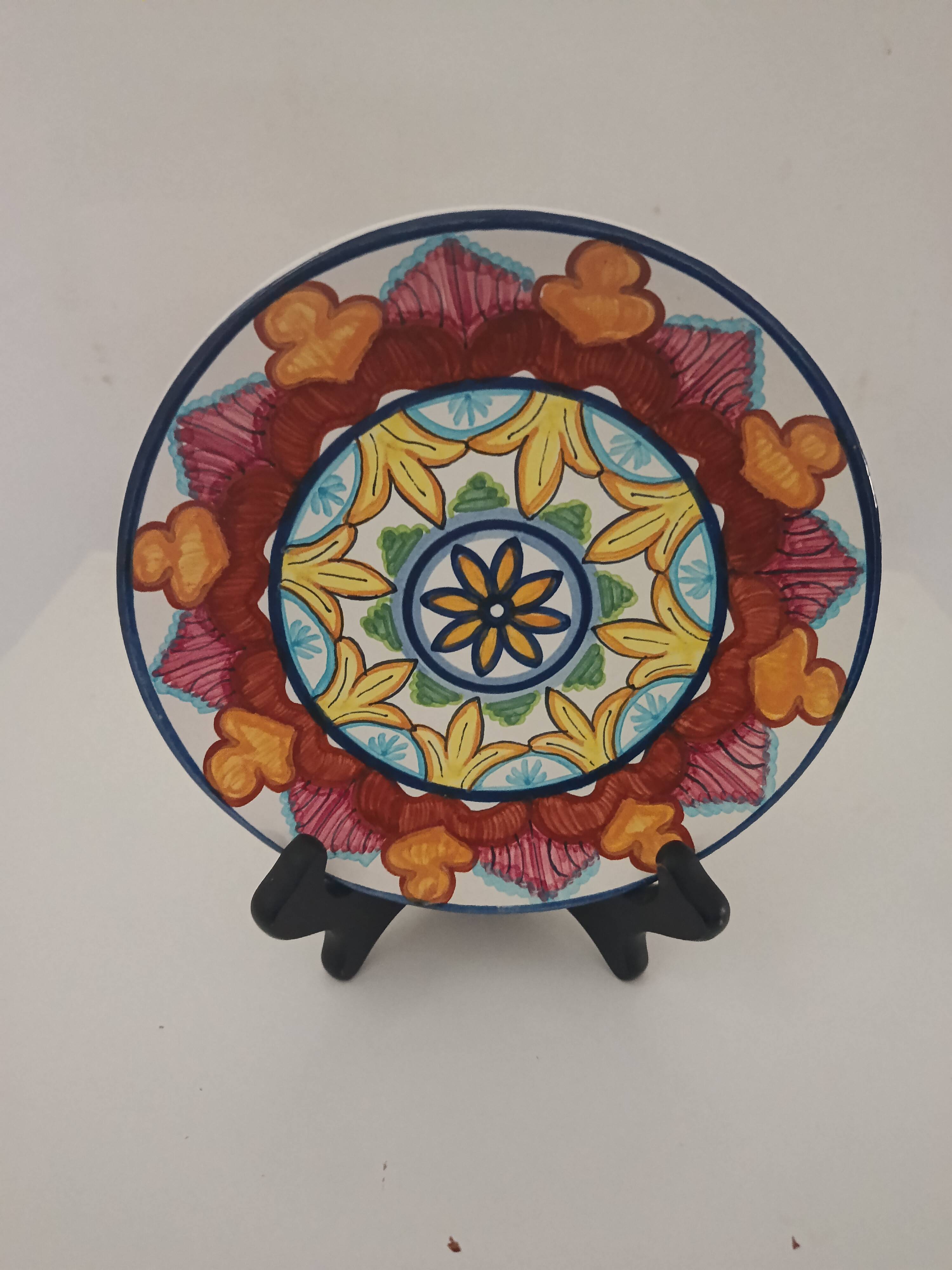 8 handmade ceramic dessert plates J.Arzo