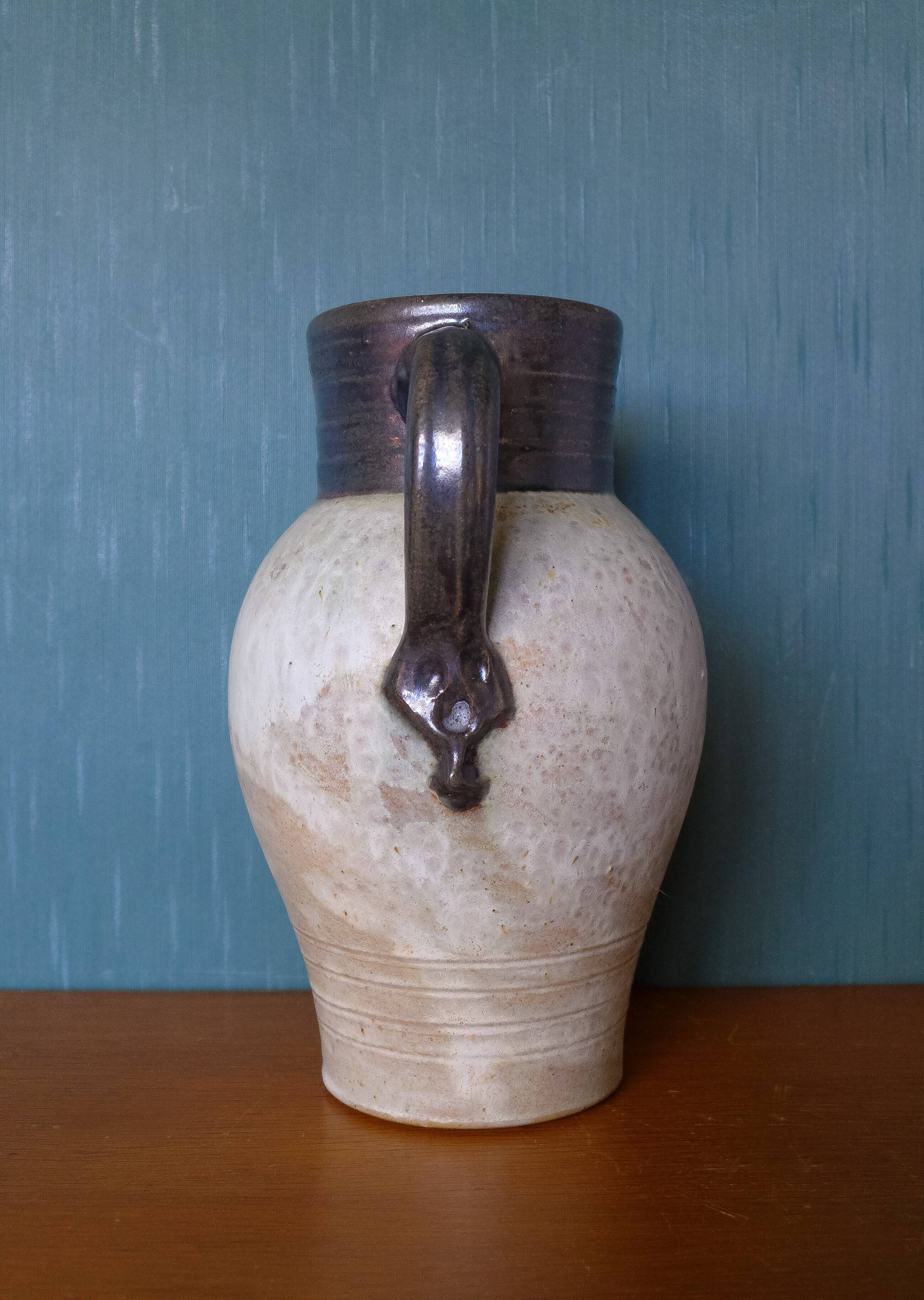 Vintage stoneware pitcher