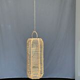 Small lantern-shaped rattan suspension H35 D15