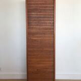 Vintage curtain binder in solid brown oak year 50