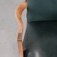 Old English cowhide and wooden Gainsborough side/desk chair