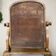 Coiffeuse de table barbière psyché Louis Philippe en noyer époque XIXe