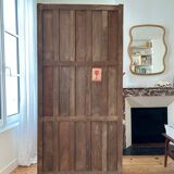 Art Deco style cabinet in raw wood, renovated