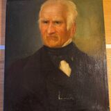 Tableau ancien portrait début XX siècle