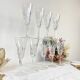 9 cut crystal flutes French