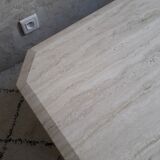 Travertine coffee table