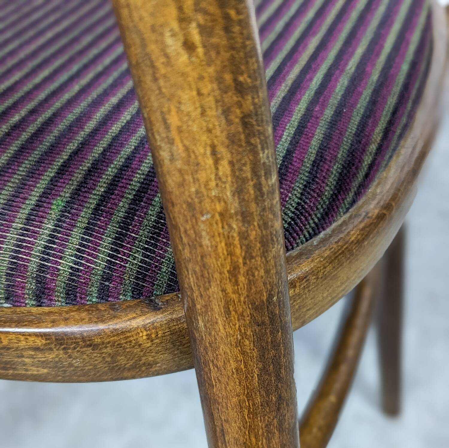 Rare fauteuil en bois courbé de radomír hofman pour ton, 1967