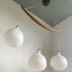 Opaline lamp and teak by Uno and Östen Kristiansson for Luxus