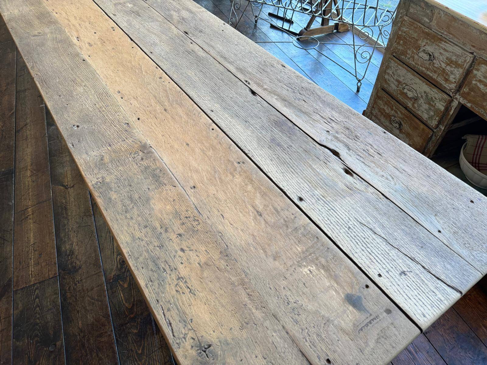 Grande table de couvent en chêne