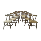 8 chaises dites western