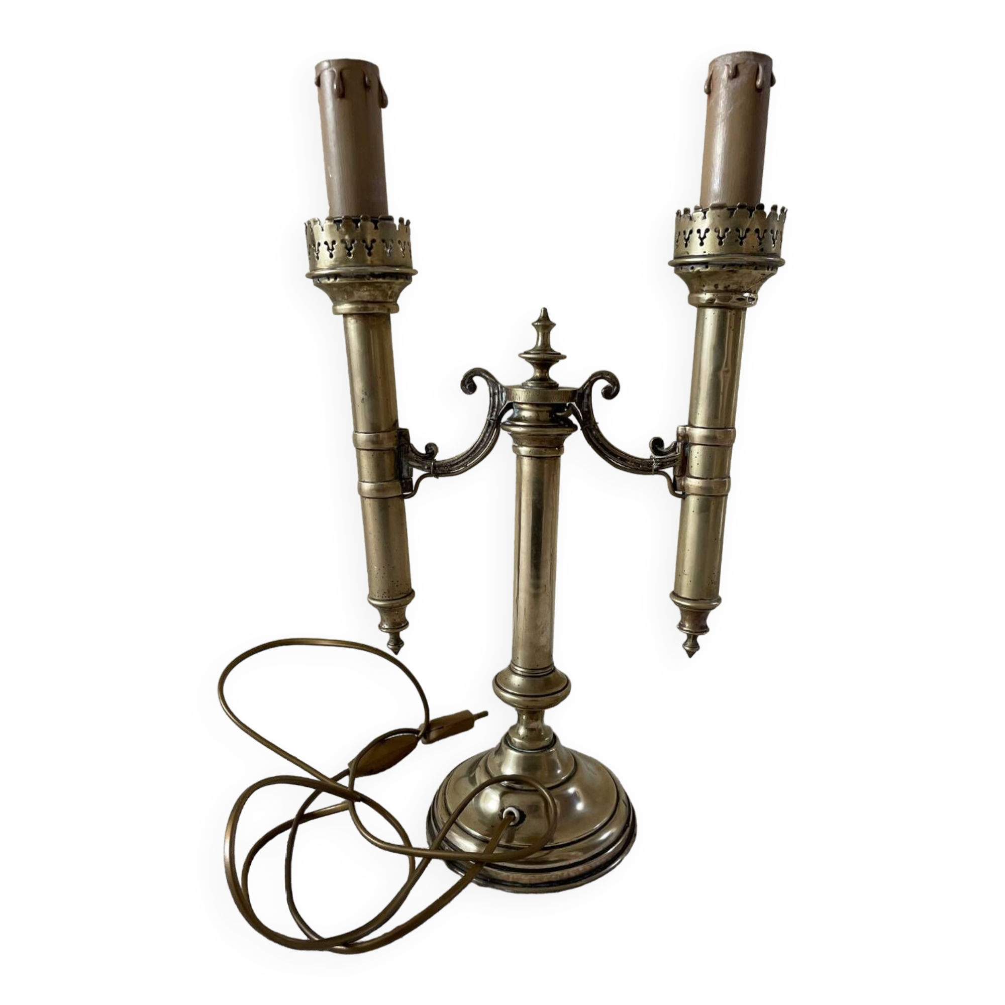 Lampe Candélabre 2 branches style empire