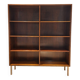 Vintage rosewood bookcase designed by Omann Jun
