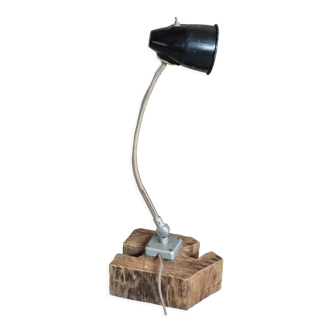 Vintage table lamp, machine lamp, factory lamp