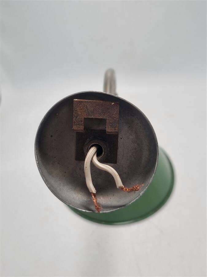 Enameled sheet metal wall light