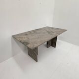 Mid-century modern granite dining table , 1970s