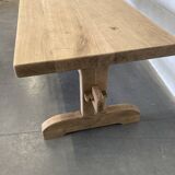 Ancienne table de ferme en  chêne massif