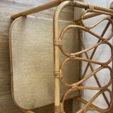 Vintage rattan side table