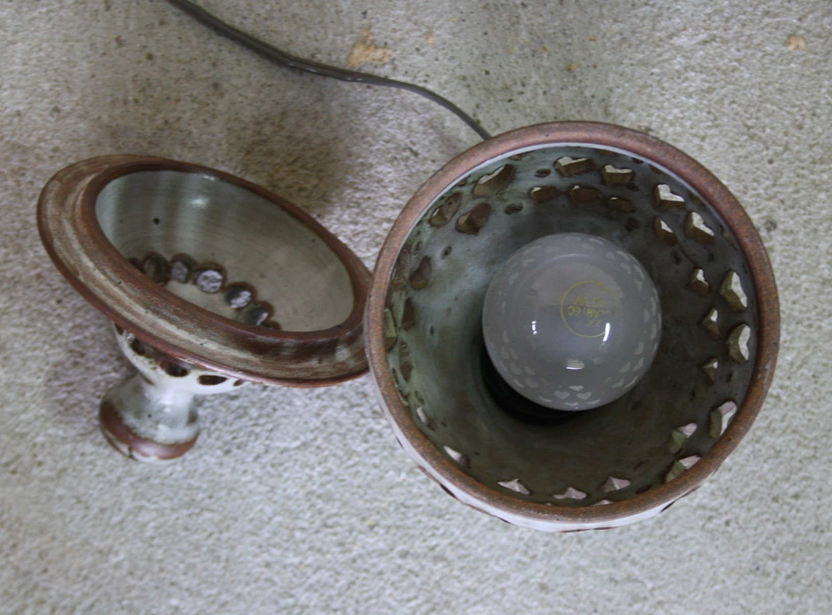 Lamp signed Thierry and Chantal Robert