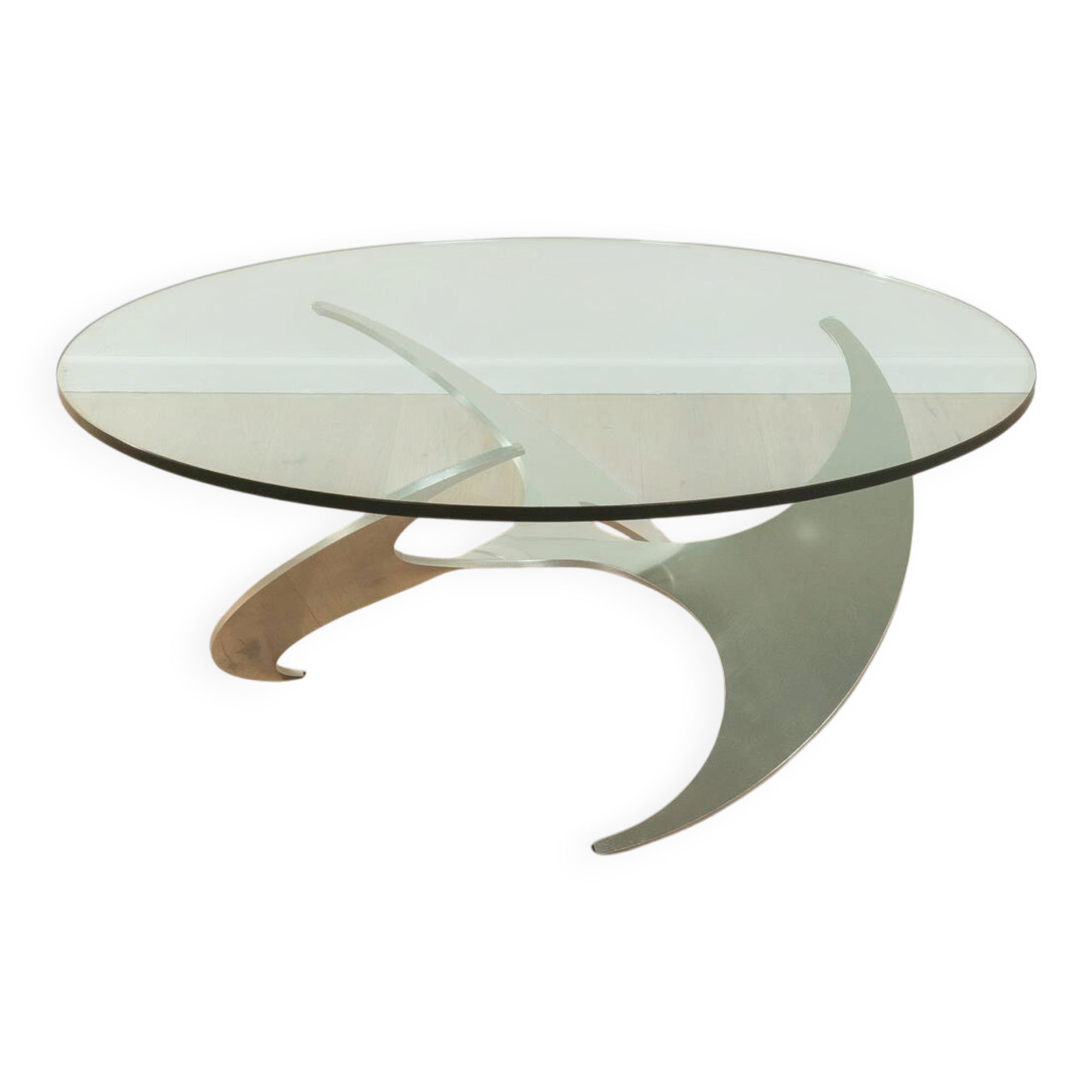 Propeller coffee table, Knut Hesterberg for Ronald Schmitt, vintage