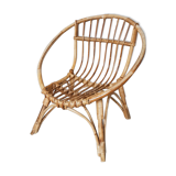 Adult rattan basket chair
