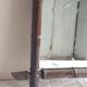 Ancient rattan mirror "78 x 54.5 cms"