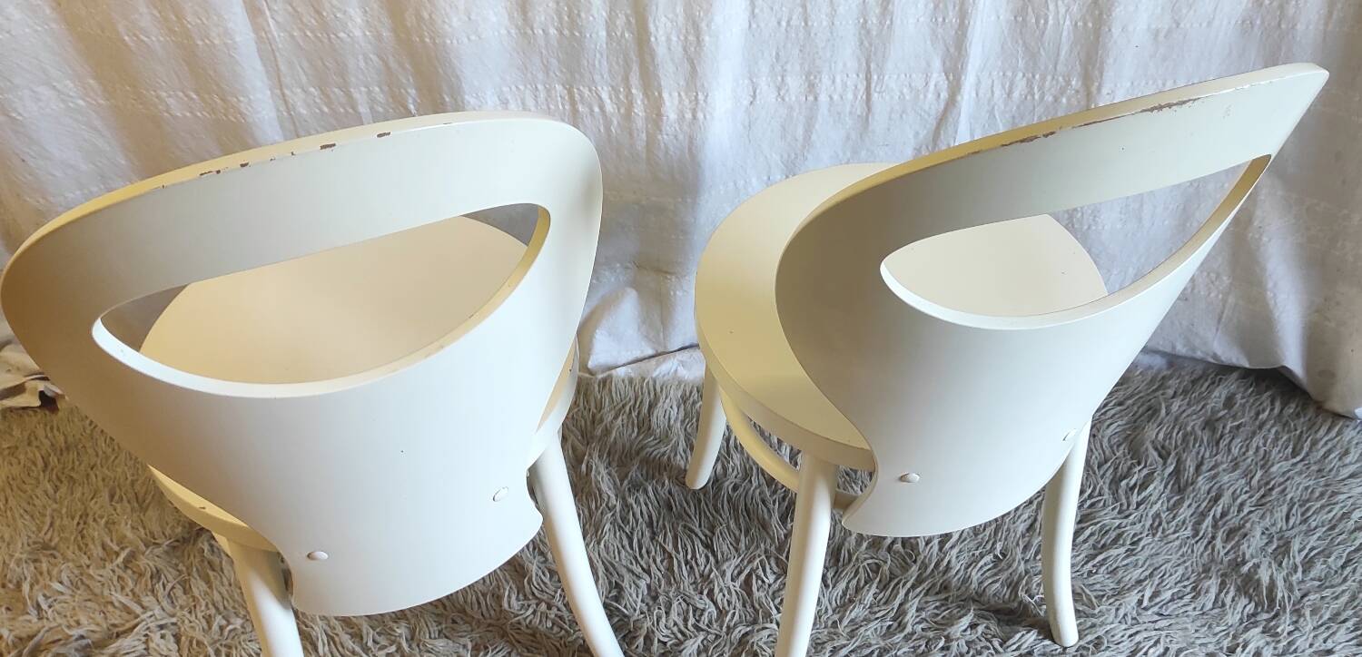 Space age design bistro chairs - 70s