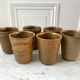 Set of 6 digoin Sarreguemines sandstone glasses