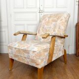 Pair of Important Adjustable Armchairs, French Design, Circa 1950
