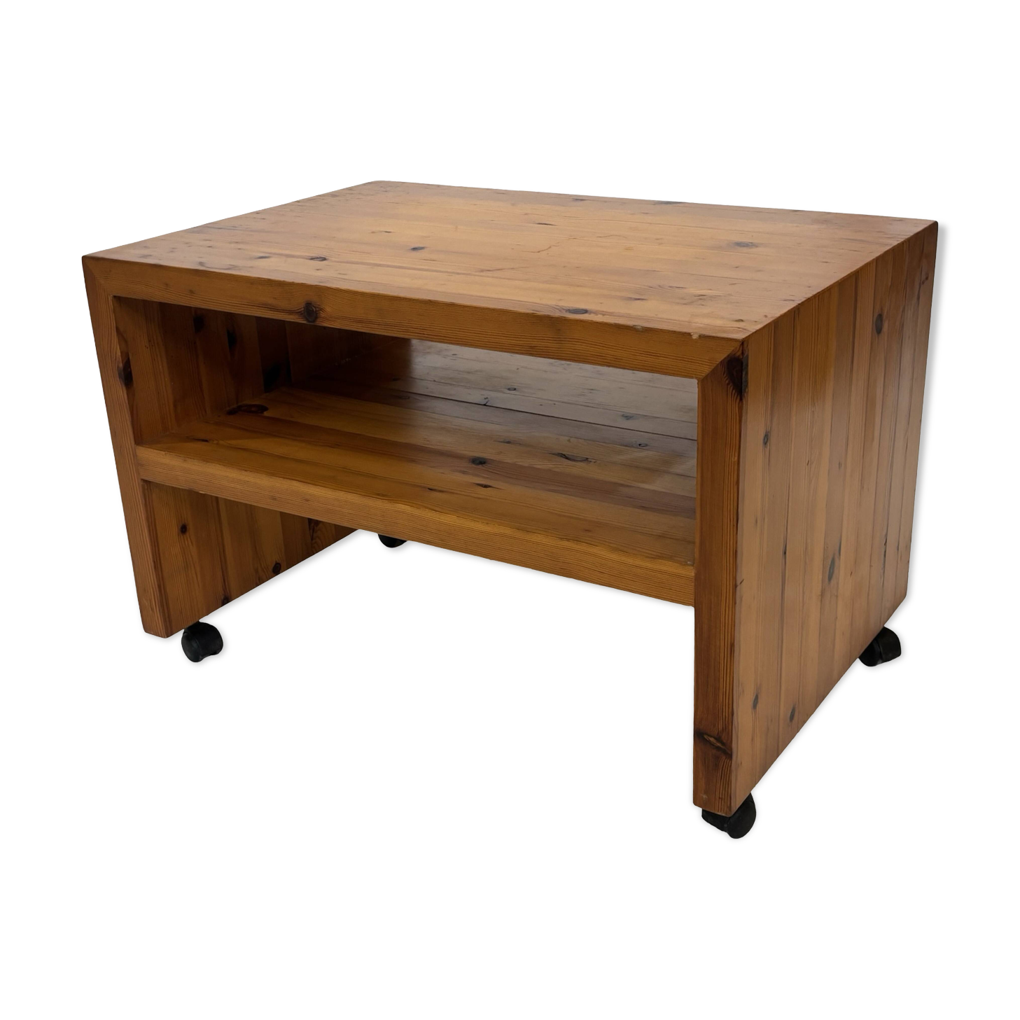Table de chevet en pin, années 70