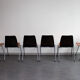 Ensemble de 6 chaises pagholz bicolores par Adam Stegner, 1960