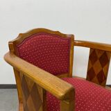 Art Deco office chair in walnut