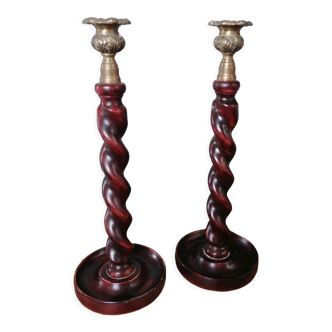 Two candle holders