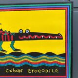Serigraphy by judy kensley mckieen dangered cuban crocodile 1990