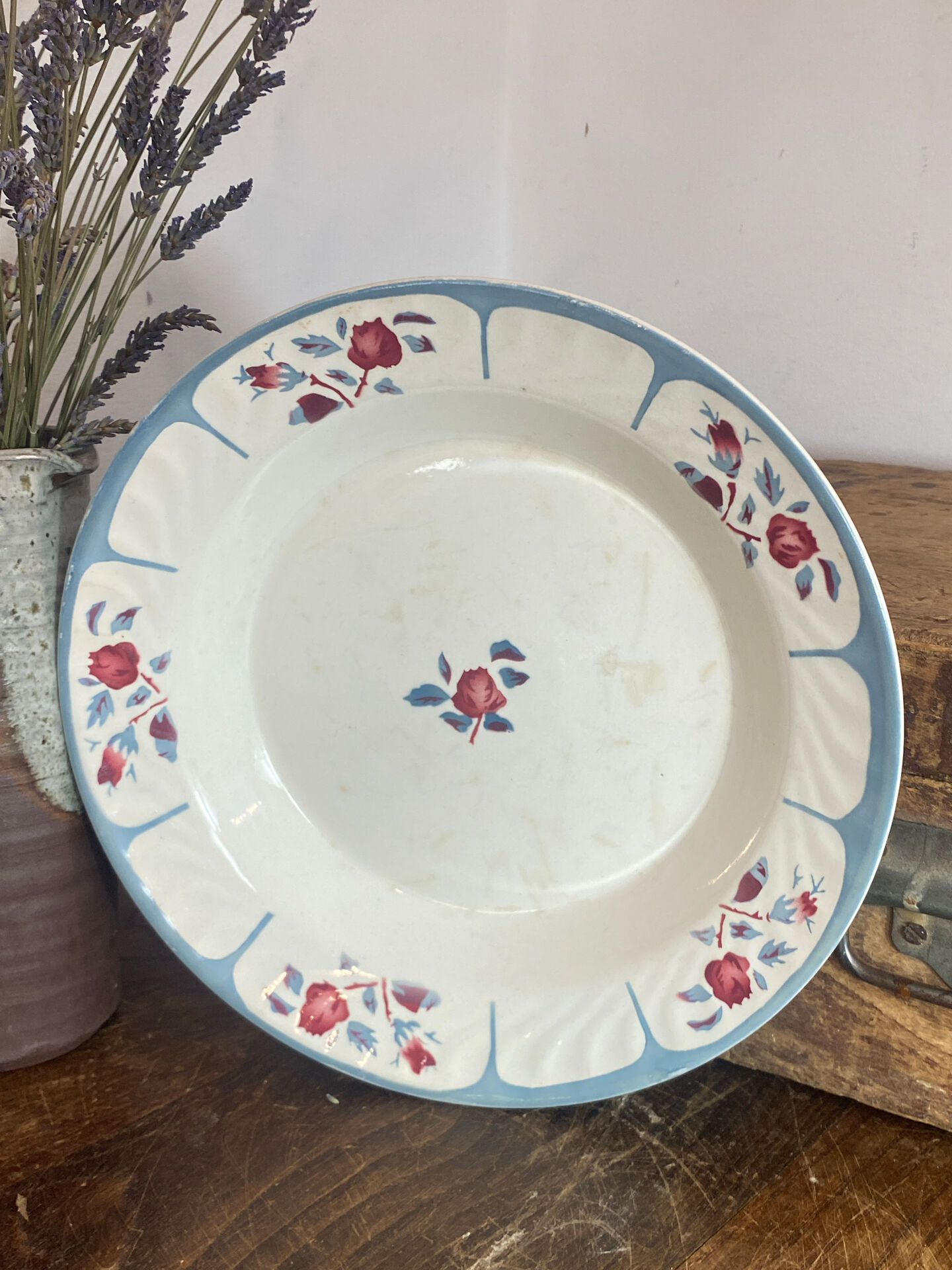 Plat creux de service, Digoin, Sarreguemines 