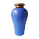 Blue vase in vintage earthenware, 80s