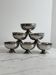 Set of 6 stainless steel bowls