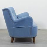 Swedish modern elegant Carl Malmsten sofa 'Samsas' by OH Sjögren, 1960's