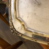 Silver metal tray