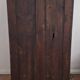 Antique blue hand-painted small Alpine wardrobe, circa 1810-20