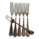6 Boulenger Silver Metal Table Forks