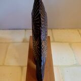 Old vintage wooden sculpture from the 40s-50s signed Rignault