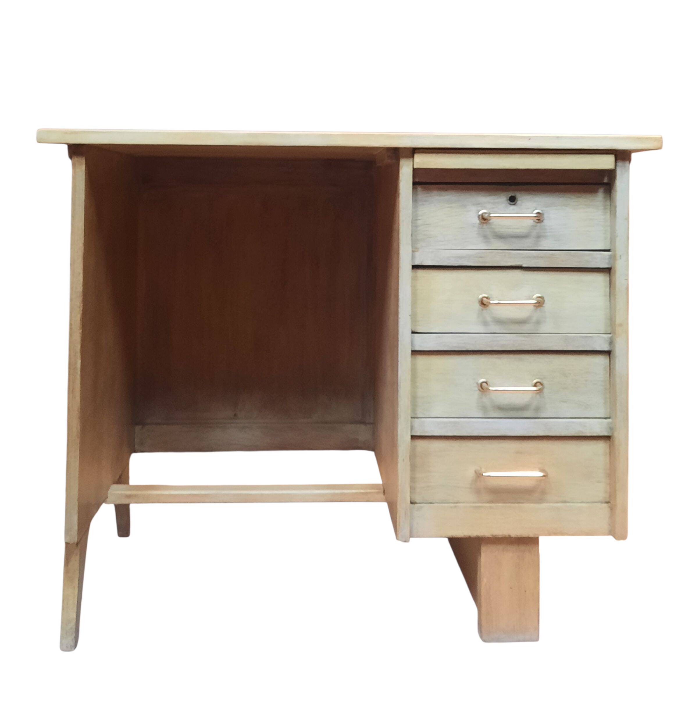 1950s single-pedestal desk