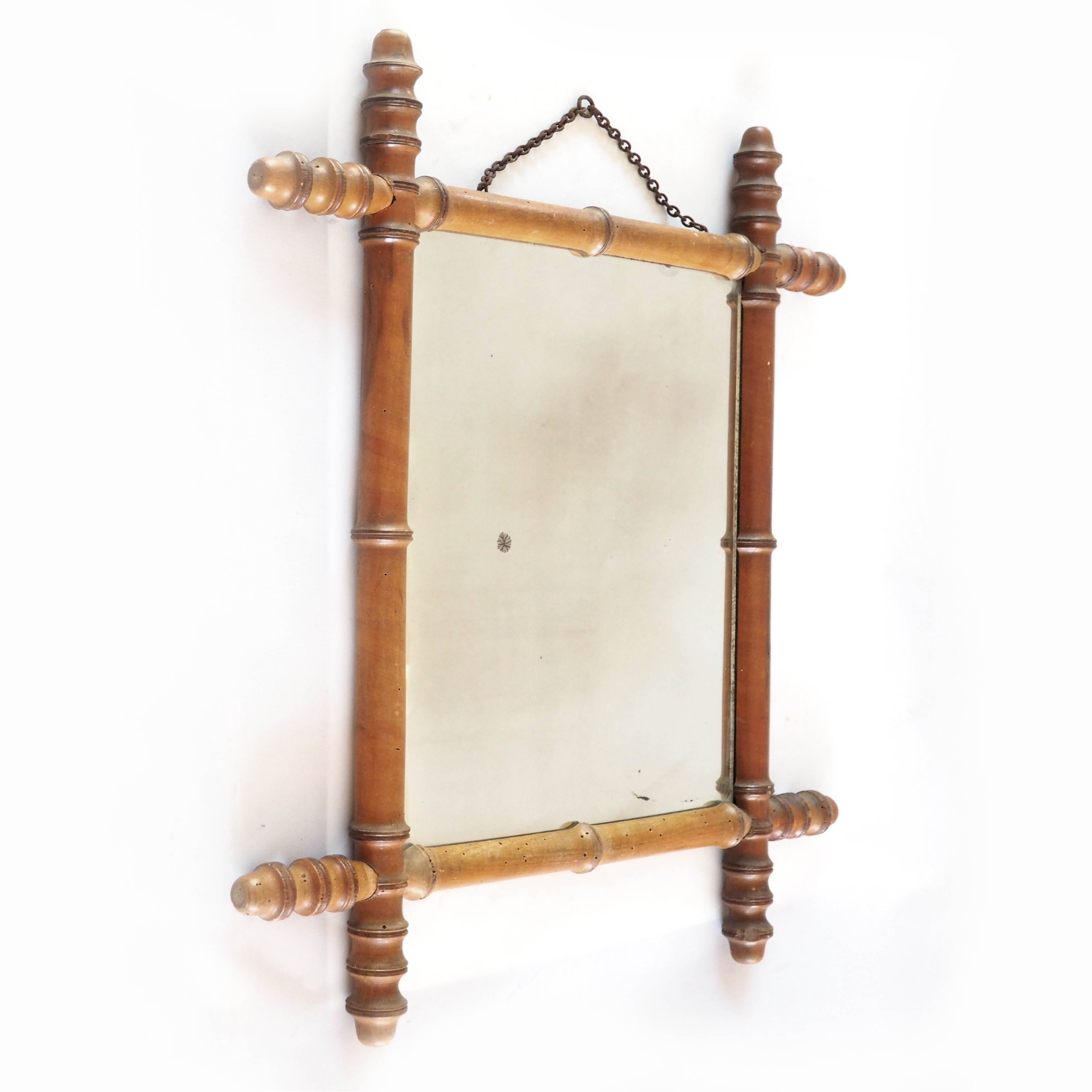 "Bamboo" mirror 1900