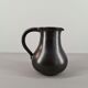 Modernist pitcher in black ceramic 50s