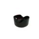 Container, modernism, black glass, Poland, 1970s.