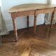 Console ancienne demi lune bois