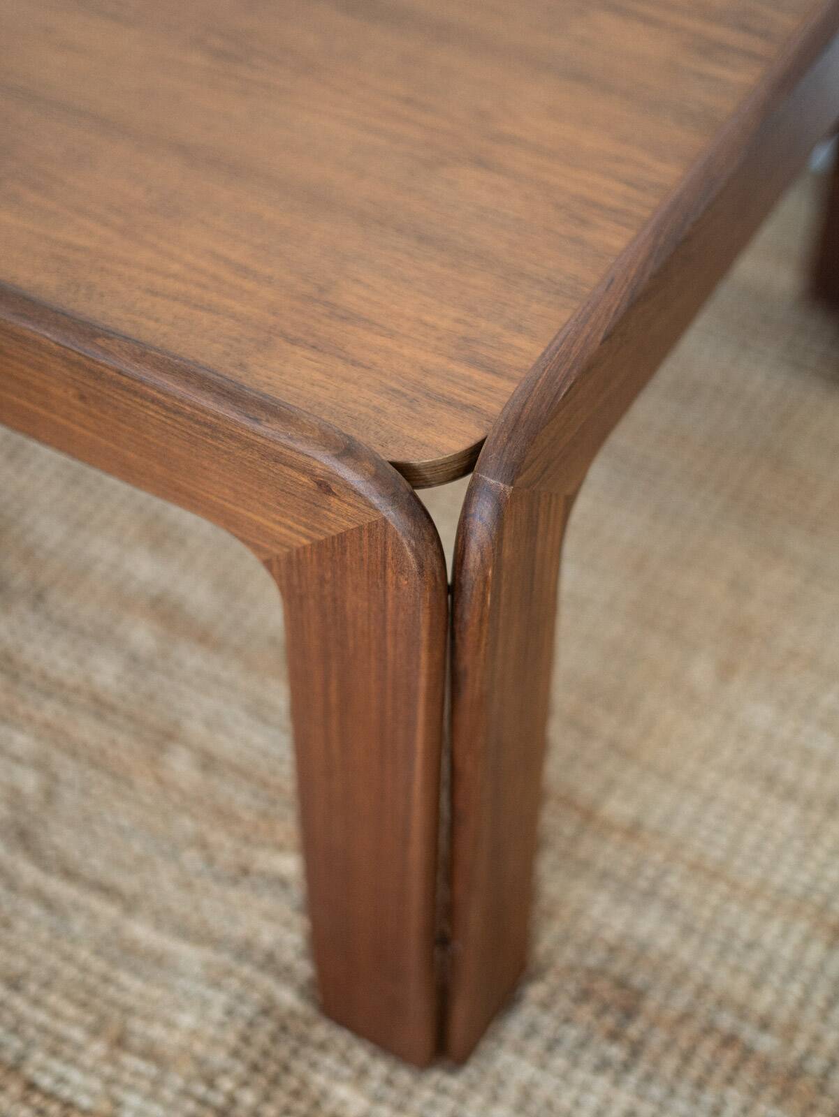 Large Scandinavian teak coffee table