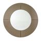 Mid-Century Modern Italian Smoked Round Large Mirror, 1970s