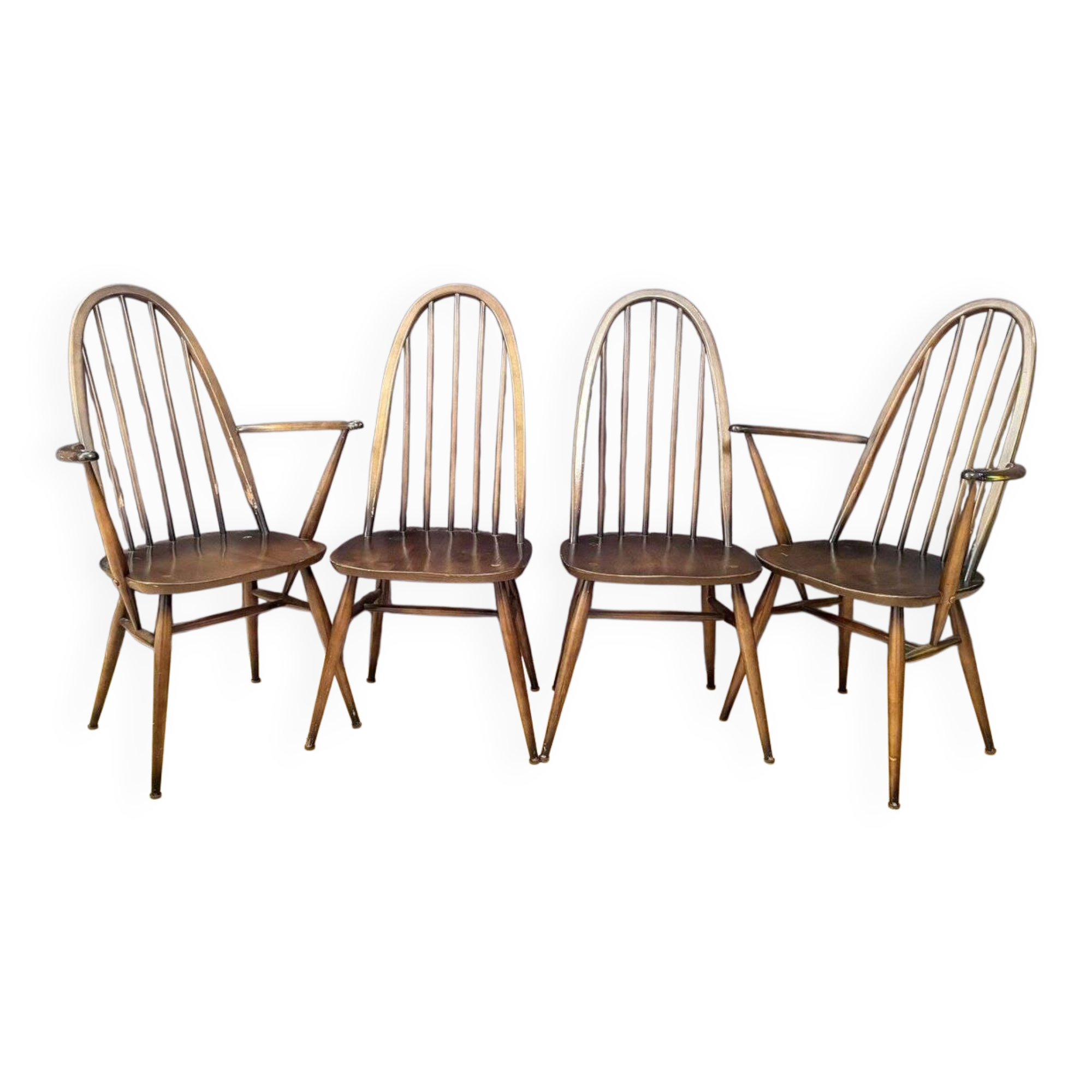 Quaker Windsor chairs by Lucian Ercolani for Ercol, United Kingdom, 1960s, set of 4